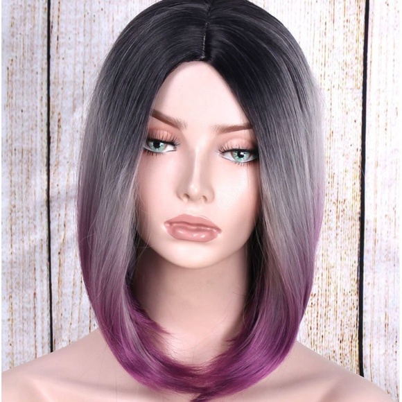 Cute Ombre Purple Wig main image 4
